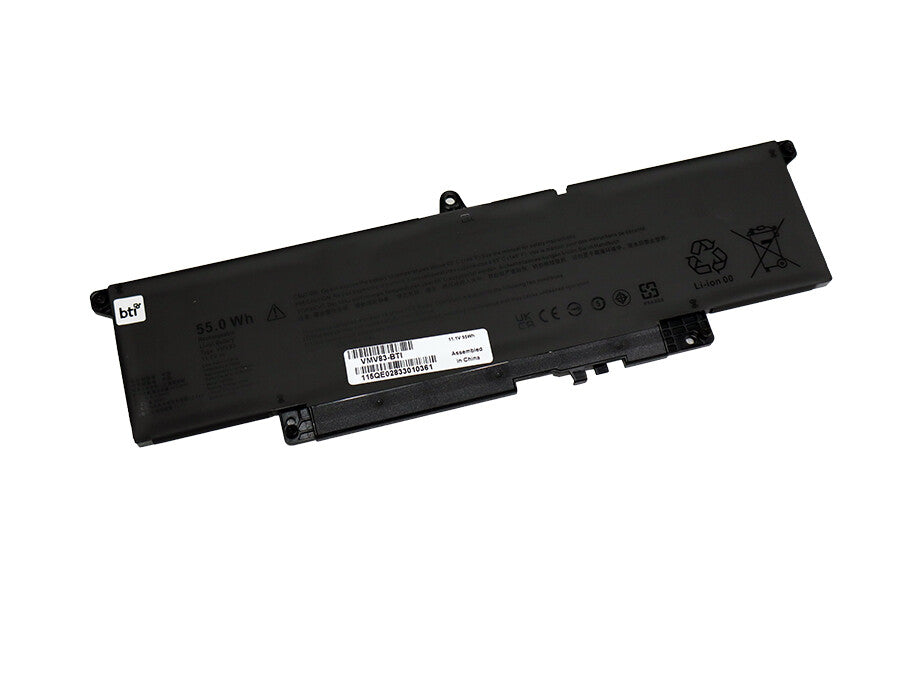 BTI Replacement battery for DELL PRO 16 PLUS PB16250 PRO 14 PLUS PB14250 PRO 13 PLUS PB13255 PRO 13 PLUS PB13250