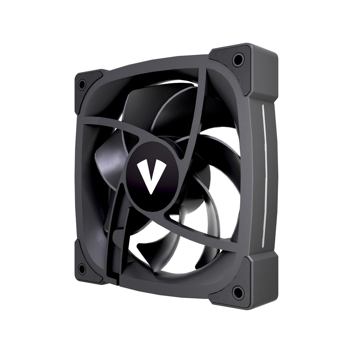VIDA Stealth 120mm ARGB PWM Case Fan, Hydraulic Bearing, Outer Ring Lighting, 600-1500 RPM, Black Computer case 12 cm 80 pc(s)
