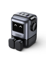 Ugreen USB-A+2C 65W UNO GAN CHARGER Mobile phone, Laptop, Tablet Black AC, USB Indoor