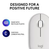 Logitech Pebble 2 M350s mouse Travel Ambidextrous RF Wireless + Bluetooth Optical 4000 DPI