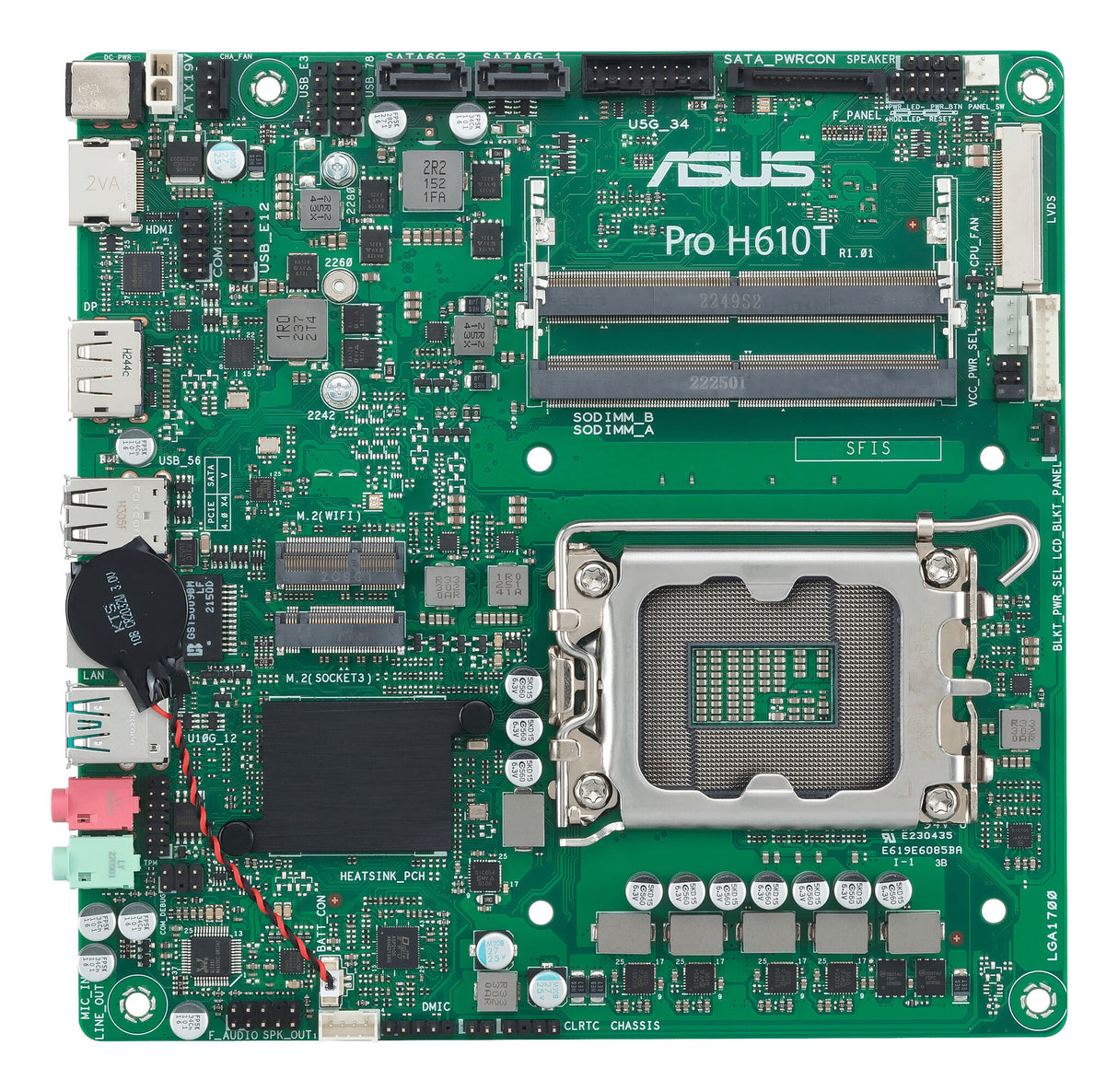 ASUS PRO H610T-CSM Intel H610 LGA 1700 mini ITX