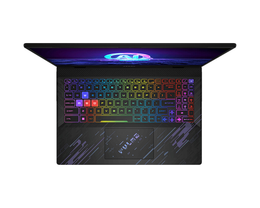 MSI Pulse 16 AI C1V Intel Core Ultra 9 185H Laptop 40.6 cm (16") Quad HD+ 16 GB DDR5-SDRAM 1 TB SSD NVIDIA GeForce RTX 4060 Wi-Fi 6E (802.11ax) Windows 11 Home Black