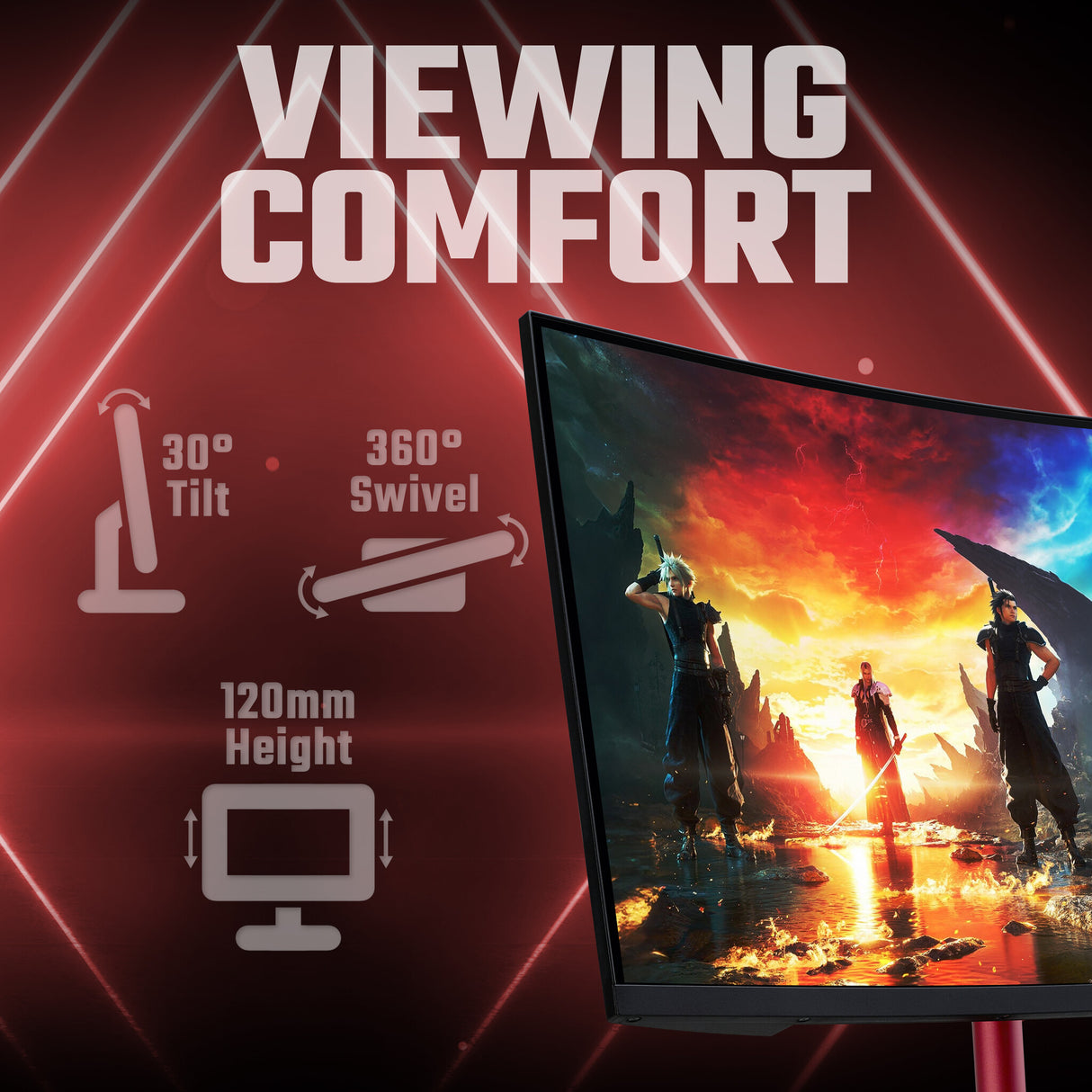 Acer NITRO XZ2 Nitro XZ272S3 curved gaming monitor - 27", 1500R, Full HD, 180Hz, 1ms, FreeSync Premium, DisplayHDR 400, HDMI & DP