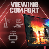 Acer NITRO XZ2 Nitro XZ272S3 curved gaming monitor - 27", 1500R, Full HD, 180Hz, 1ms, FreeSync Premium, DisplayHDR 400, HDMI & DP