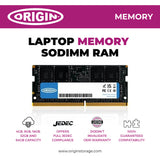 Origin Storage 16GB DDR4 3200MHz SODIMM 1RX8 Non-ECC 1.2V