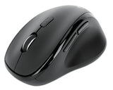 Manhattan Ergonomic Wireless Mouse, Right Handed, Adjustable 800/1200/1600dpi, 2.4Ghz (up to 10m), Six Button with Scroll Wheel, Combo USB=A and USB-C receiver, Black, AA battery (included), Three Year Warranty
