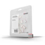 Lindy USB Type C Port Blockers (Without Key) - Pack of 10, Pink