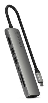 Satechi ST-P7SM interface hub USB Type-C 10000 Mbit/s Grey