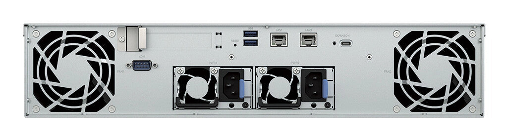 Synology RackStation RS1226RP+ NAS/storage server Rack (2U) AMD Ryzen V1500B 4 GB DDR4 0 TB Synology DSM Black