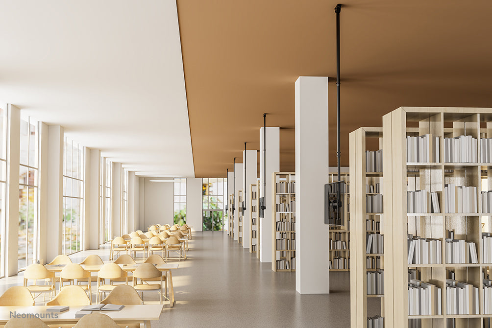 Neomounts CL35-440BL16XL Monitor/TV mount ceiling 37-70" - h 250-300 cm