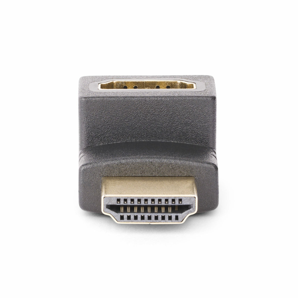 StarTech.com Down Angle HDMI 2.0 Adapter, Male to Female, Vertical 90-Degree Angled HDMI Port Saver, 4K 60Hz, High Speed HDMI Connector Extension, M/F