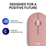 Logitech Pebble 2 M350s mouse Travel Ambidextrous RF Wireless + Bluetooth Optical 4000 DPI