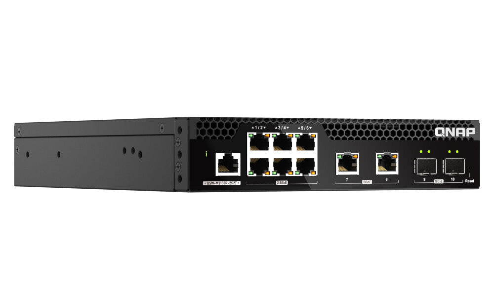 QNAP QSW-M2106R-2S2T network switch Managed L2 10G Ethernet (100/1000/10000) 1U Black