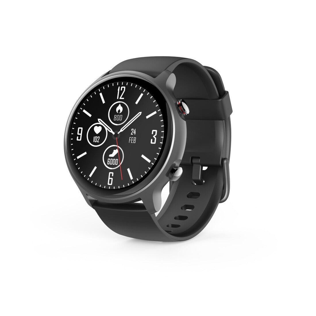 Hama Fit Watch 6910 3.25 cm (1.28") LCD 46 mm Digital Touchscreen Grey GPS (satellite)