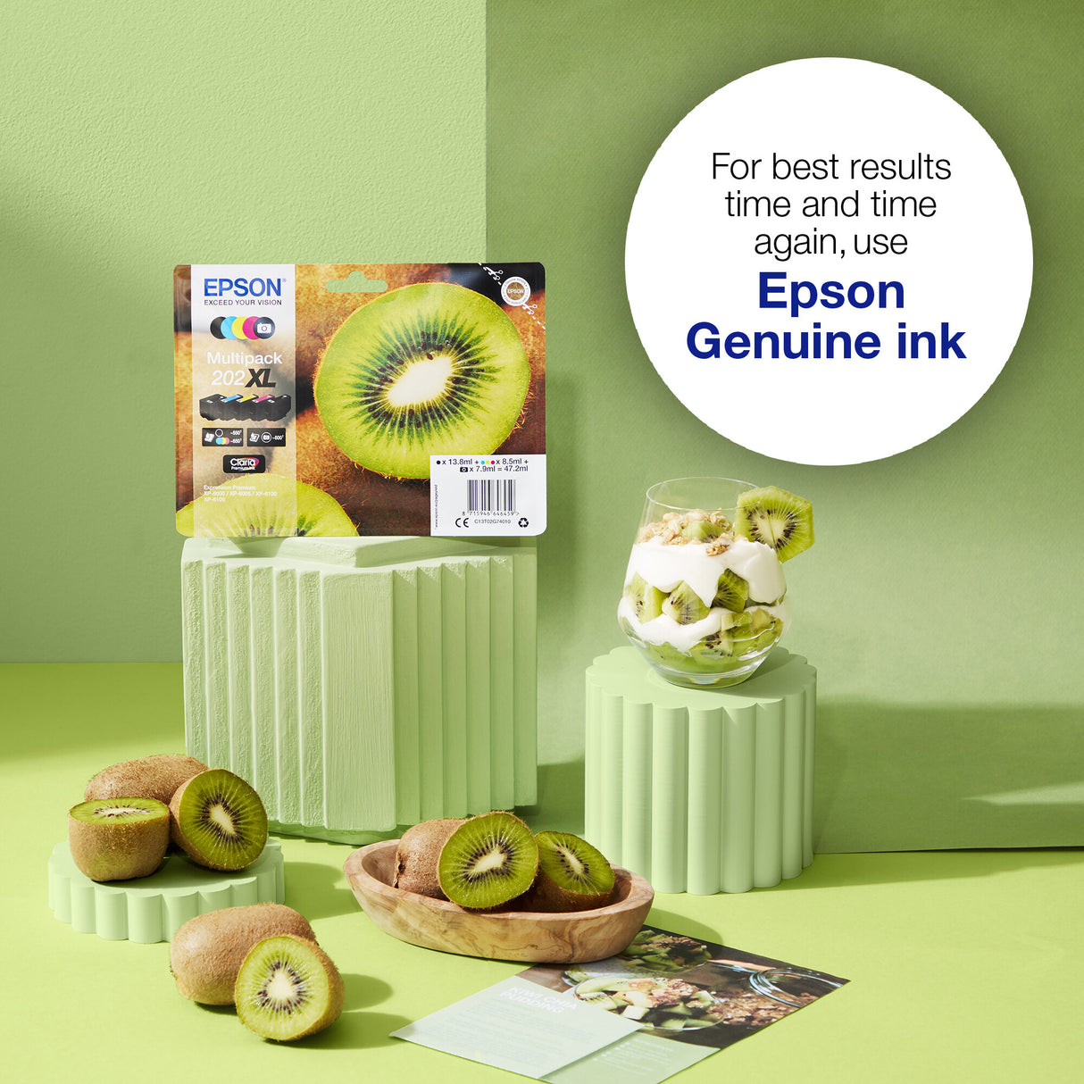 Epson Kiwi Singlepack Cyan 202XL Claria Premium Ink
