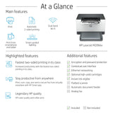HP LaserJet M209dw Printer, Black and white, Printer for Home and home office, Print, Two-sided printing; Compact Size; Energy Efficient; Dualband Wi-Fi
