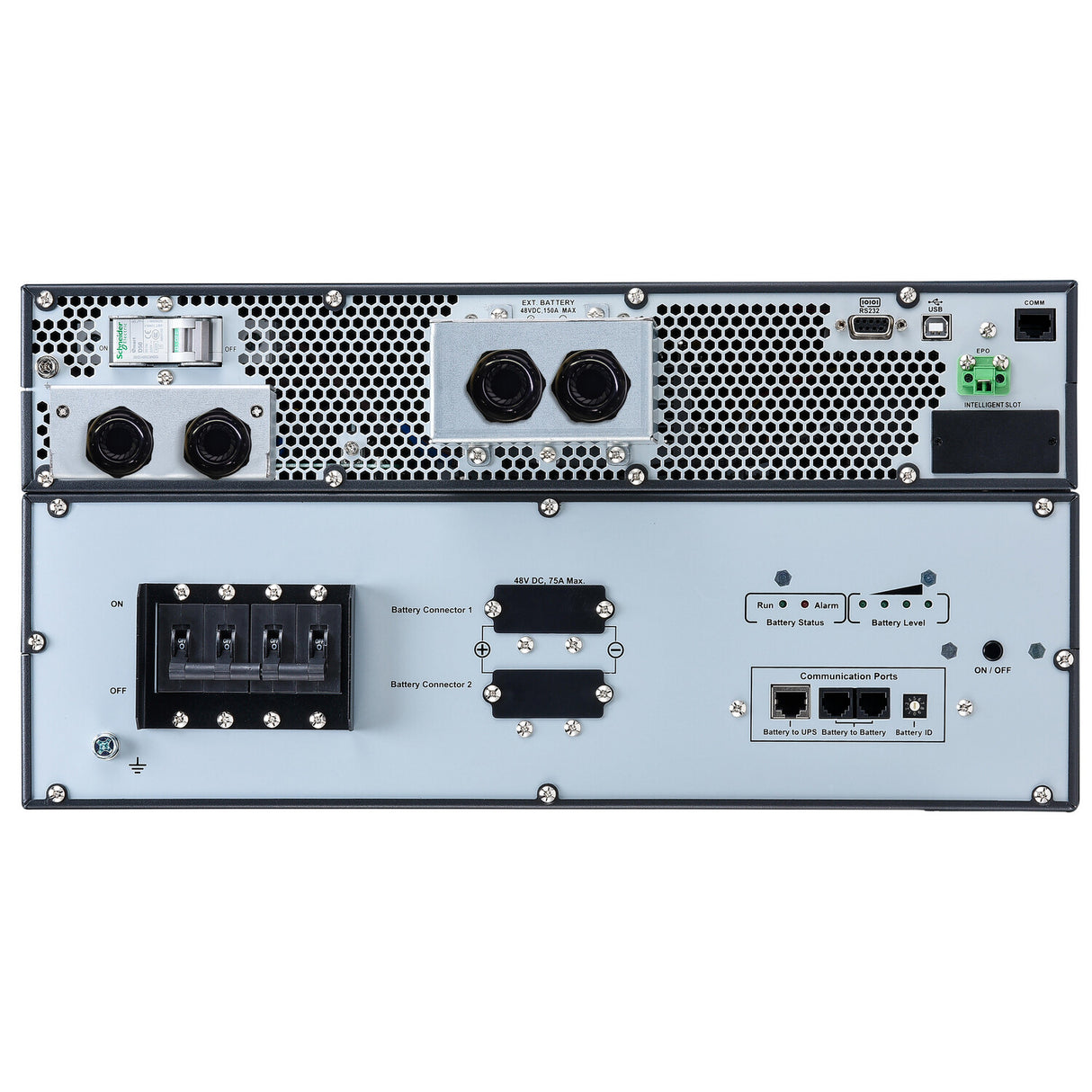APC Easy UPS On-Line, 6kVA/6kW, Lithium-ion, Rack/Tower 5U, 230V, 1 Hard wire (1P+N+E) outlet, Intelligent Card Slot, Extended runtime, W/ rail kit