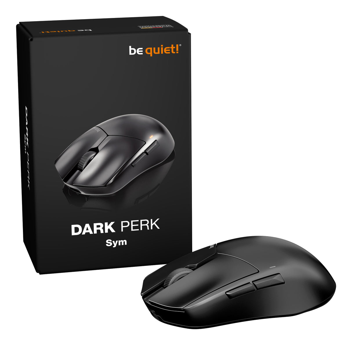 be quiet! Dark Perk | Sym mouse Gaming Right-hand RF Wireless + USB Type-C Optical 32000 DPI