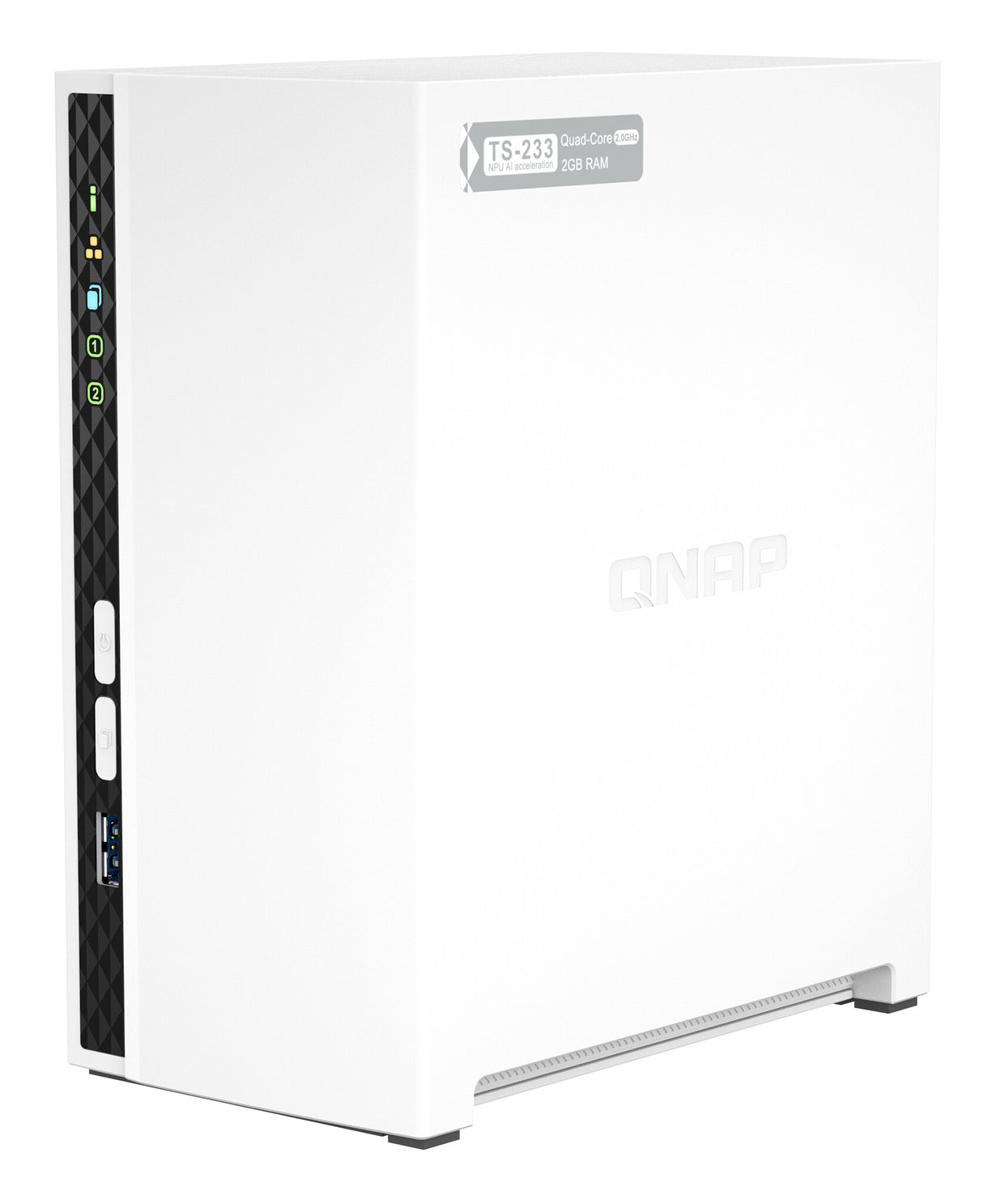 QNAP TS-233 NAS/storage server Mini Tower ARM Cortex-A55 2 GB QNAP QTS White