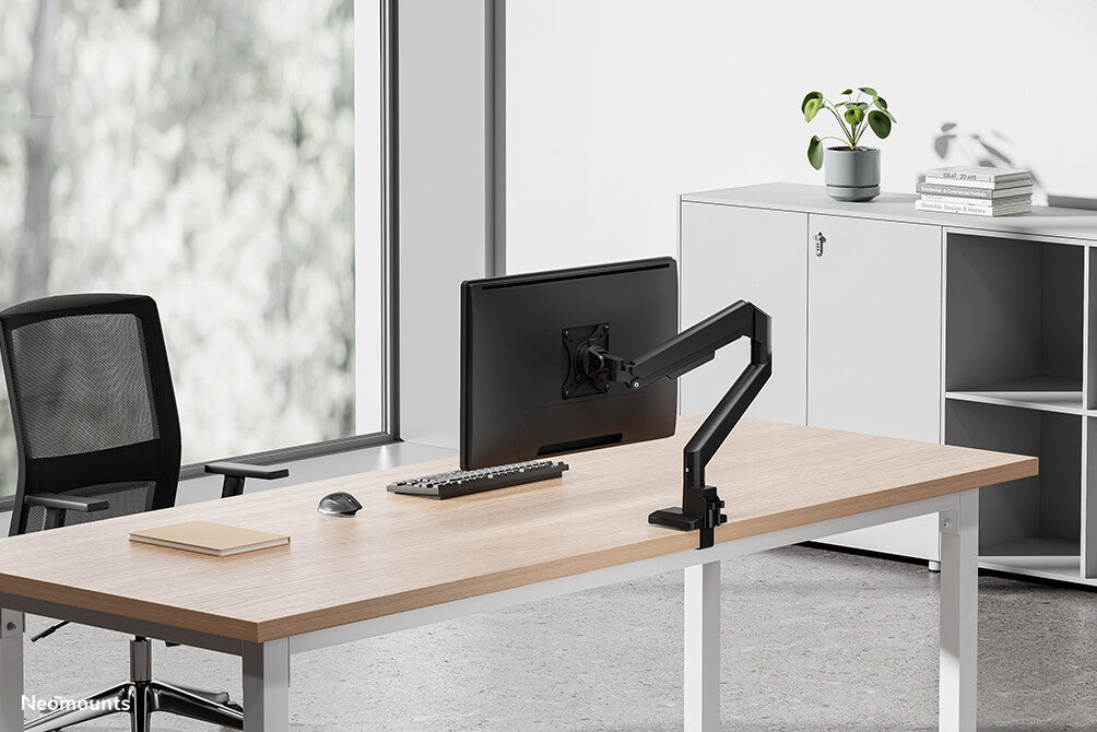 Neomounts DS70-250BL1 Monitor arm 17-35" - gas spring - Topfix - 180°-stop