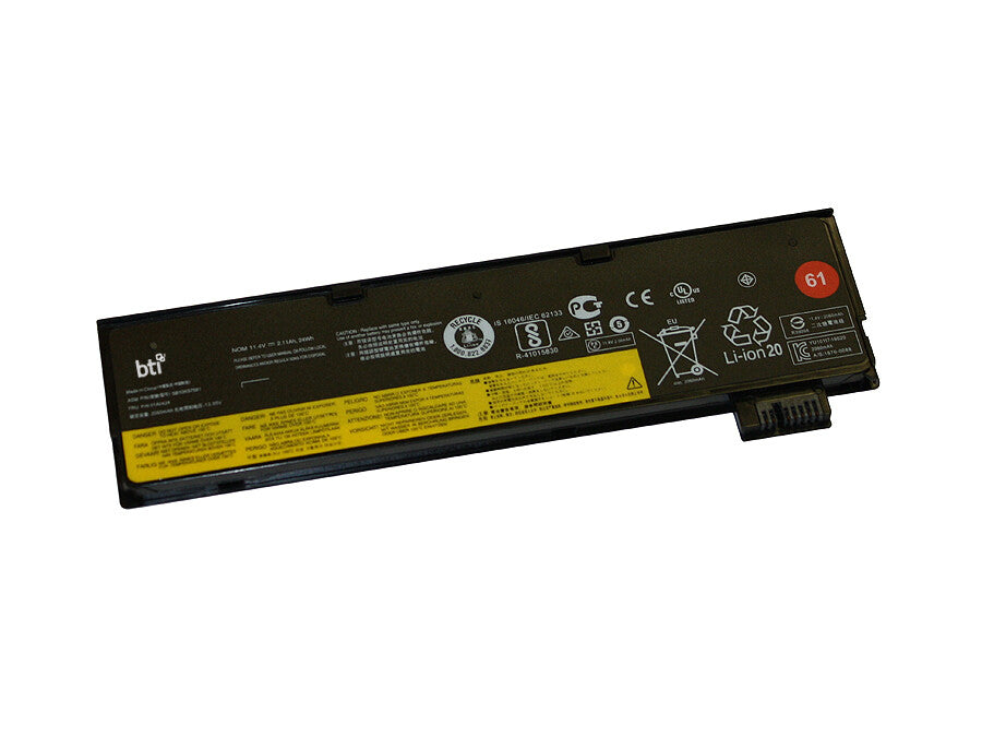 BTI 24Wh 3 cell SB10K97585 compatible battery for LENOVO THINKPAD P51S A475 THINKPAD T470 20JN THINKPAD T470 20JM THINKPAD T470 20HE
