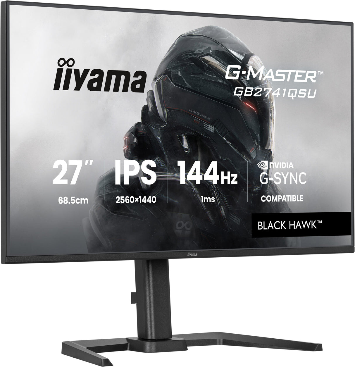 iiyama G-MASTER GB2741QSU-B1 computer monitor 68.6 cm (27") 2560 x 1440 pixels 4K Ultra HD LED Black