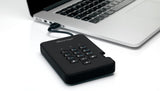 iStorage diskAshur2 256-bit 5TB USB 3.2 secure encrypted hard drive - Black IS-DA2-256-5000-B