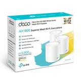 TP-LINK (DECO X20) Sistema Wi-Fi 6 en malla para todo el hogar, paquete de 3, banda dual AX1800, OFDMA y MU-MIMO