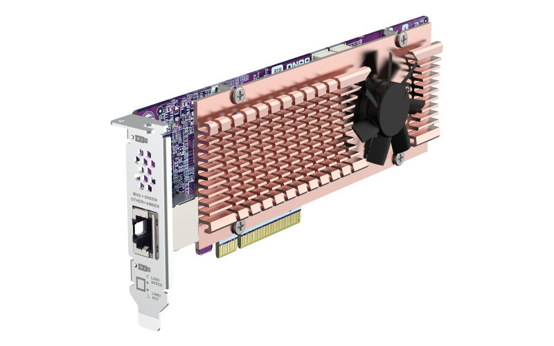 QNAP Card QM2 interface cards/adapter Internal PCIe, RJ-45