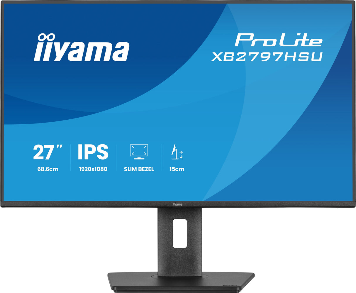 iiyama ProLite XB2797HSU-B1 computer monitor 68.6 cm (27") 1920 x 1080 pixels Full HD LED Black