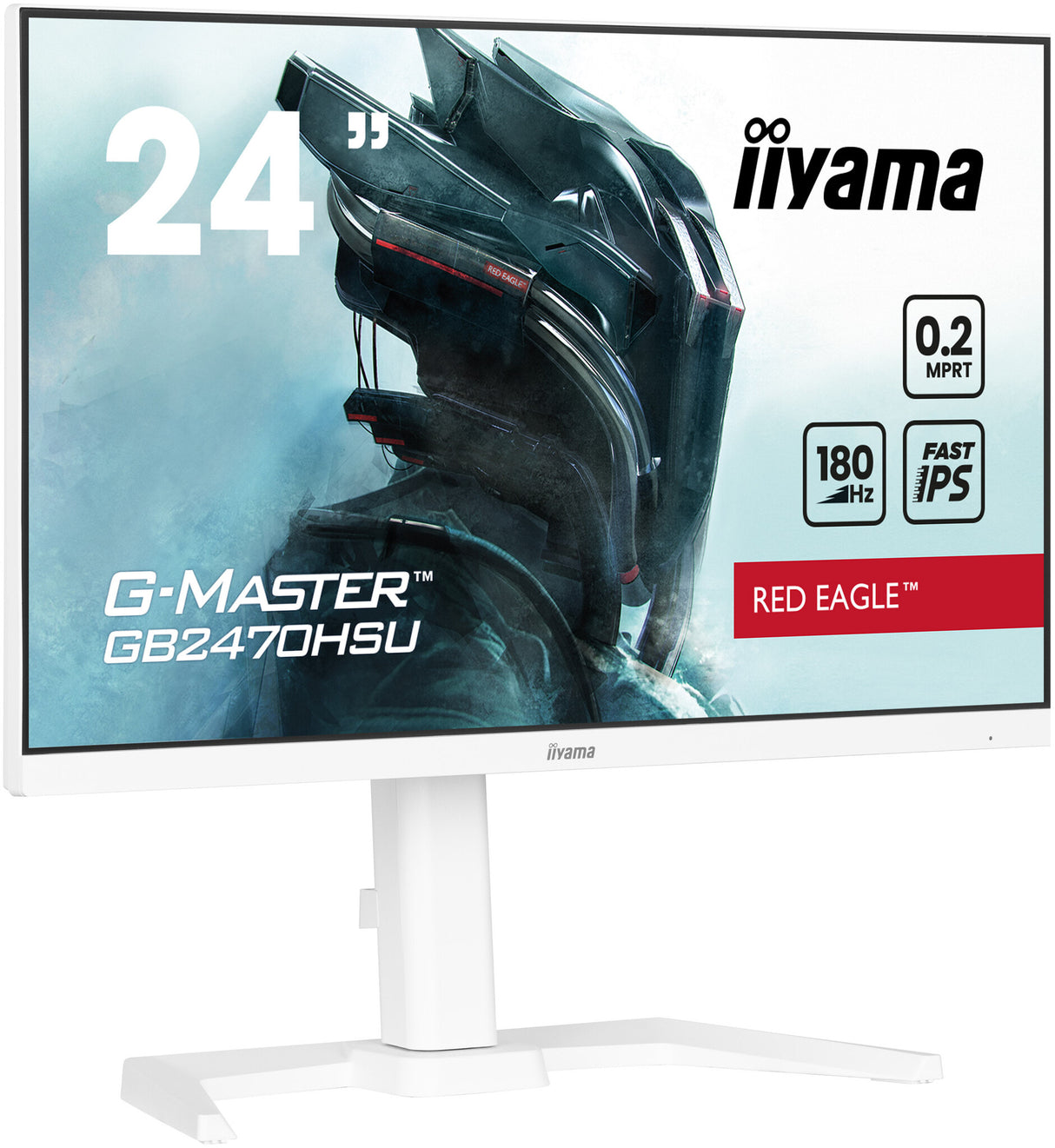 iiyama G-MASTER GB2470HSU-W6 computer monitor 60.5 cm (23.8") 1920 x 1080 pixels Full HD LED White