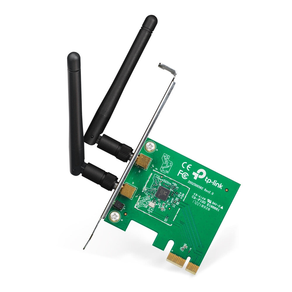 TP-LINK (TL-WN881ND) Adaptador PCI Express Inalámbrico N de 300Mbps, 2 Antenas Desmontables, Soporte de Perfil Bajo