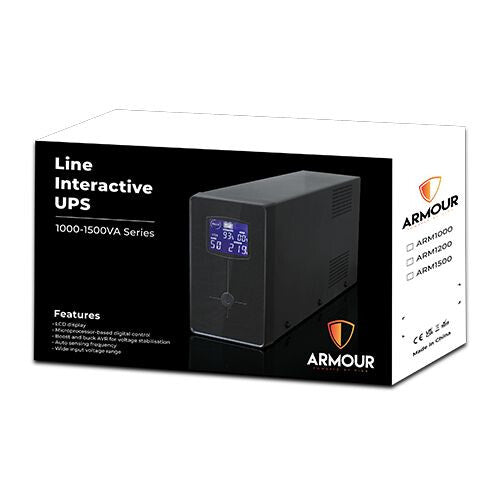 VIDA Armour 1200VA uninterruptible power supply (UPS) Line-Interactive 1.2 kVA 720 W 6 AC outlet(s)