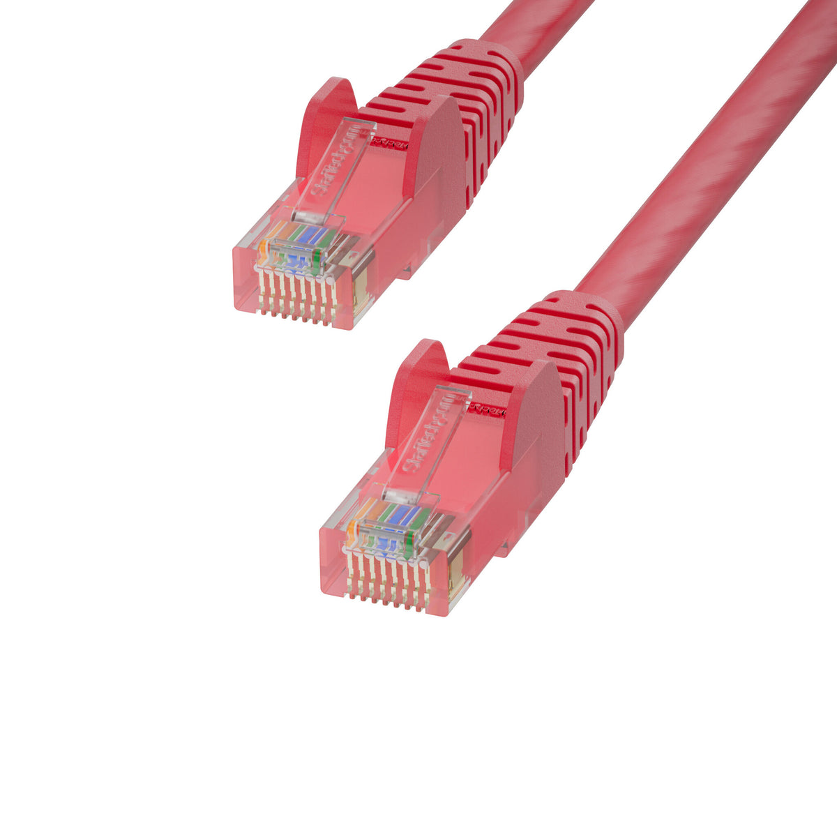 StarTech.com 2m Red Cat6 Ethernet Cable, Snagless, 100W PoE, UTP, 24AWG Pure Bare Copper Wire, RJ45 Network Patch Cord w/Strain Reliefs, Individually Tested