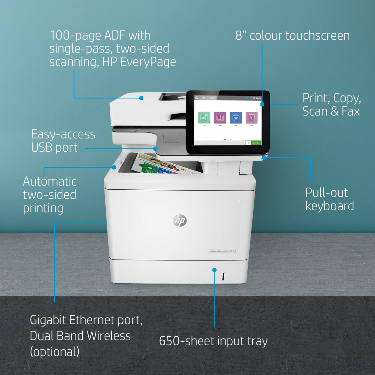 HP Color LaserJet Enterprise Flow MFP M578c