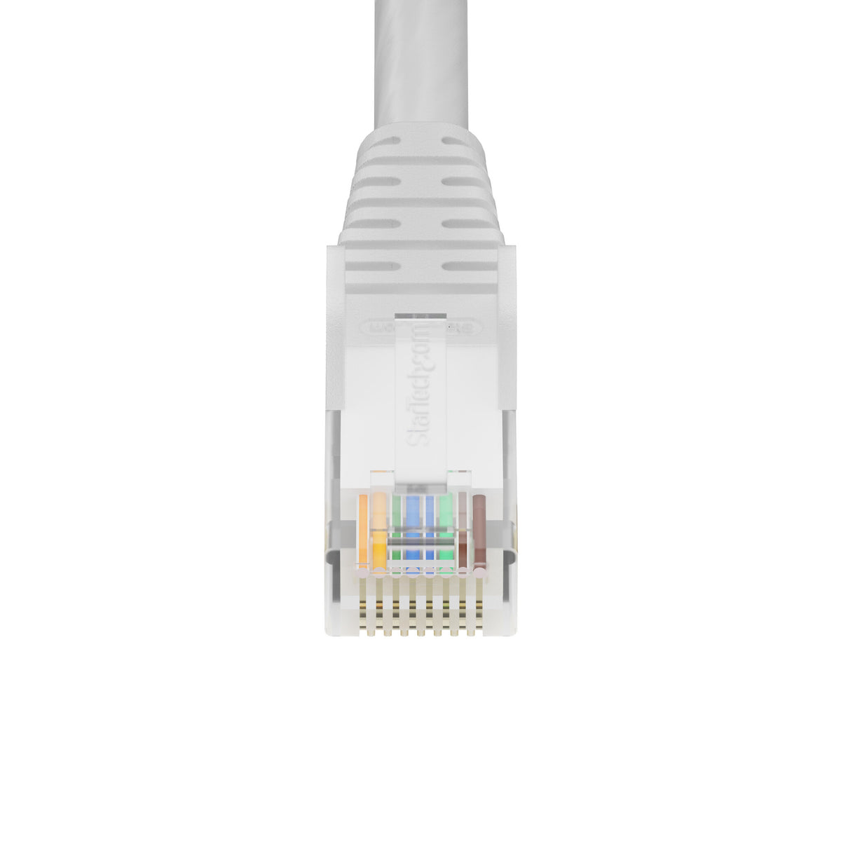 StarTech.com 50cm White Cat6 Ethernet Cable, Snagless, 100W PoE, UTP, 24AWG Pure Bare Copper Wire, RJ45 Network Patch Cord w/Strain Reliefs, Individually Tested