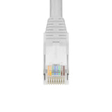 StarTech.com 50cm White Cat6 Ethernet Cable, Snagless, 100W PoE, UTP, 24AWG Pure Bare Copper Wire, RJ45 Network Patch Cord w/Strain Reliefs, Individually Tested