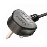 Lindy 2m Mains UK 3 Pin Plug to Hot Conditioned IEC C15 Power Cable  Kettle Lead