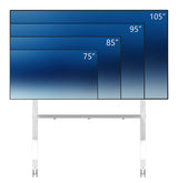 Neomounts FL50-575WH1 TV trolley 65-110" - fast installation - TÜV