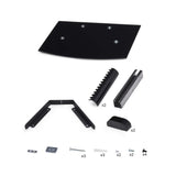 StarTech.com Floating Wall-Mounted AV Shelf, Adjustable Height Shelf For Under TV, Organize A/V Equipment On Black Tempered Glass Shelf