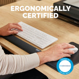 Fellowes Keyboard Wrist Rest Breyta Keyboard Wrist Support with Antibacterial Protection Ergonomic Wrist Support Black