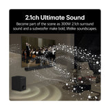 LG US40T.DGBRLLK soundbar speaker Black 2.1 channels 300 W