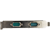 StarTech.com 2-port PCI Express RS232 Serial Adapter Card - PCIe RS232 Serial Host Controller Card - PCIe to Dual Serial DB9 Card - 16950 UART - Expansion Card - Windows & Linux