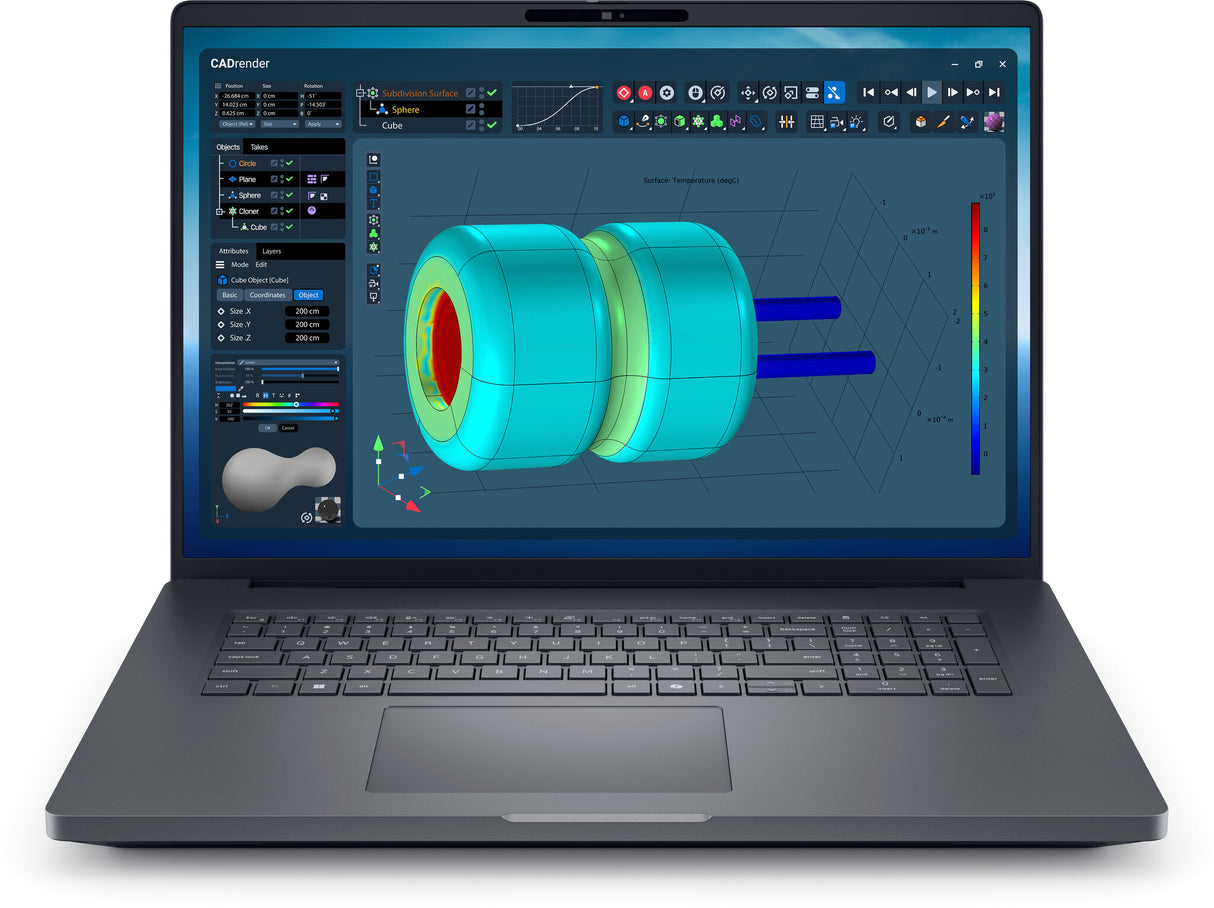 DELL Pro Max 18 Plus MB18250 Intel Core Ultra 9 285HX Mobile workstation 45.7 cm (18") Quad HD+ 32 GB DDR5-SDRAM 1 TB SSD NVIDIA RTX PRO 3000 Blackwell Wi-Fi 7 (802.11be) Windows 11 Pro UK English Black