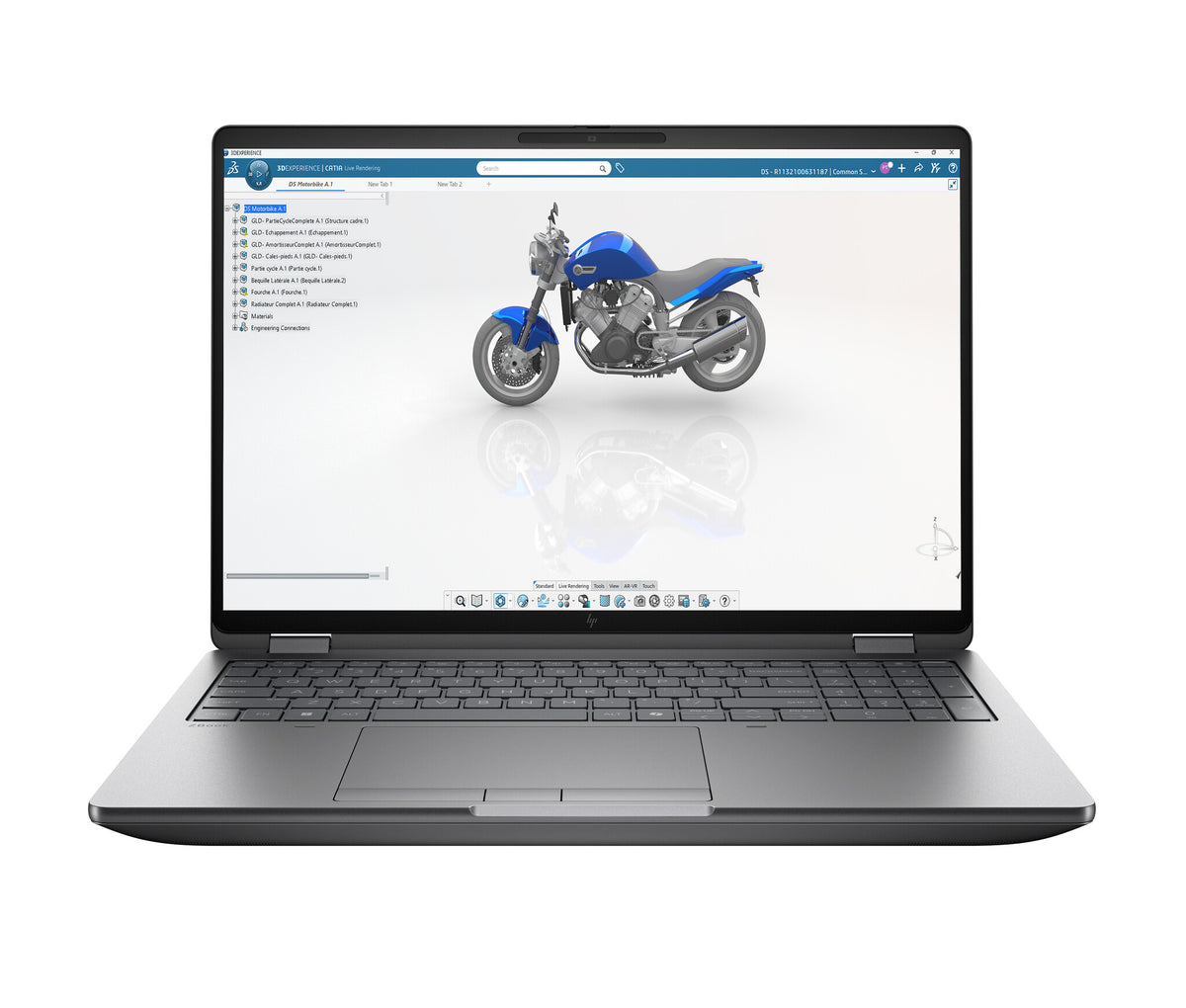 HP E82HMET laptop 285HX 40.6 cm (16") 2.5K 32 GB DDR5-SDRAM 1 TB SSD Wi-Fi 7 (802.11be) Windows 11 Pro AI Workstation, AI PC Silver