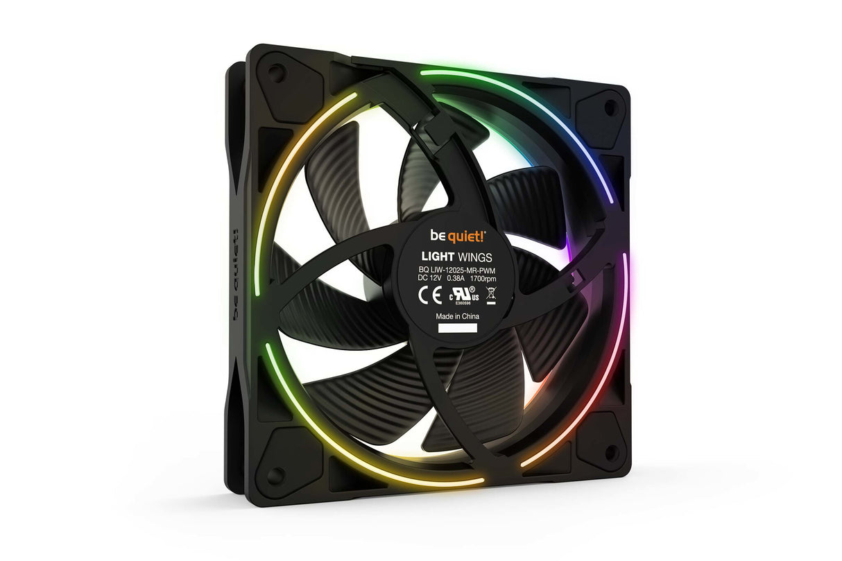 be quiet! Light Wings 120mm ARGB PWM Fan Black 3 Pack