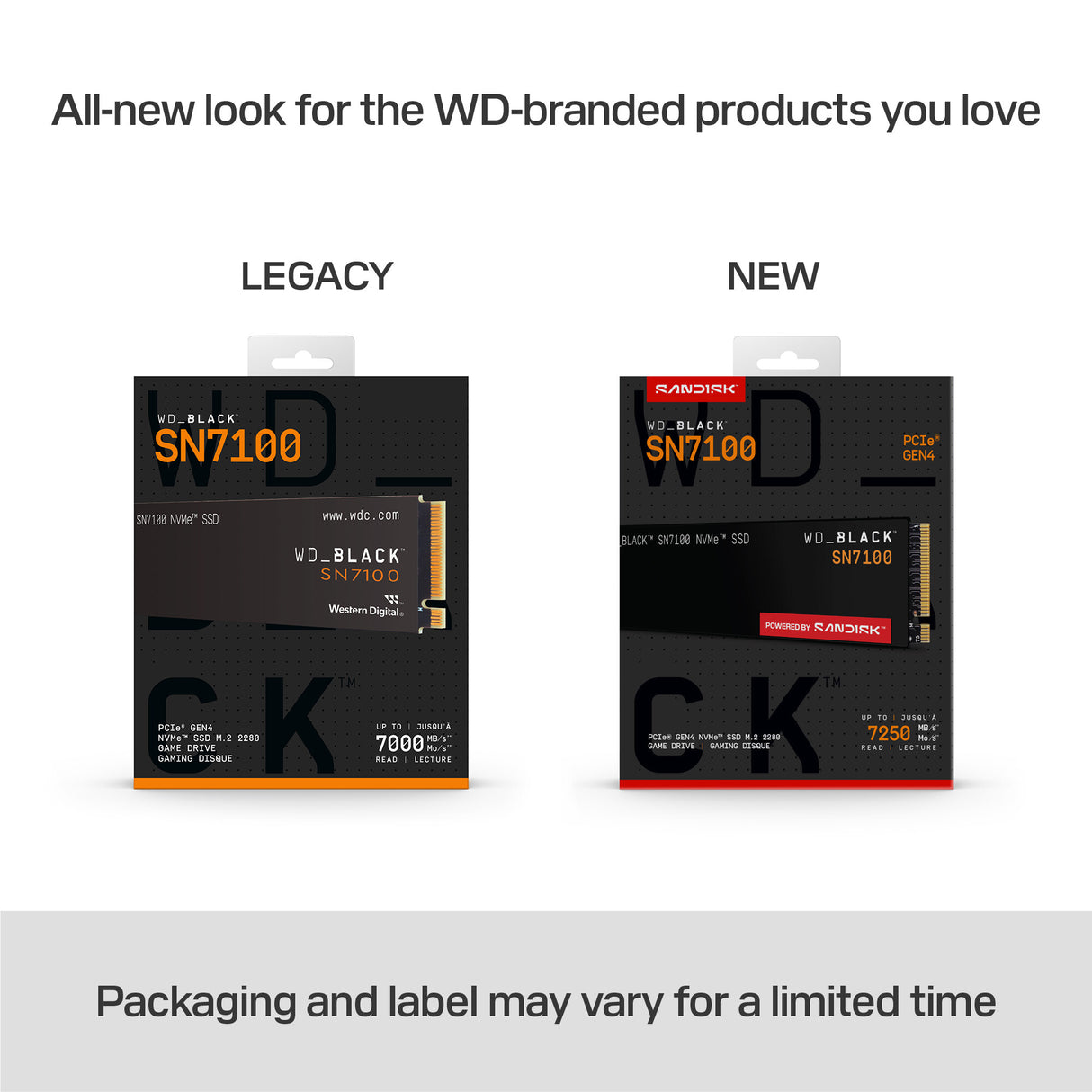 Western Digital Black WD_BLACK™ SN7100 NVMe™ SSD POWERED BY SANDISK 2 TB