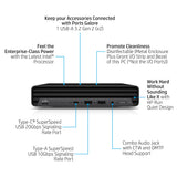 HP Elite 800 G9 Intel® Core™ i7 i7-13700T 16 GB DDR5-SDRAM 512 GB SSD Windows 11 Pro Mini PC Black
