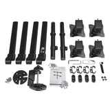 StarTech.com Desk Mount Quad Monitor Arm - Ergonomic VESA 4 Monitor Mount 2x2 up to 27" - Articulating & Height Adjustable Pole Mount - Tilt/Swivel/Rotate LCD/LED Screen - Desk Clamp/Grommet