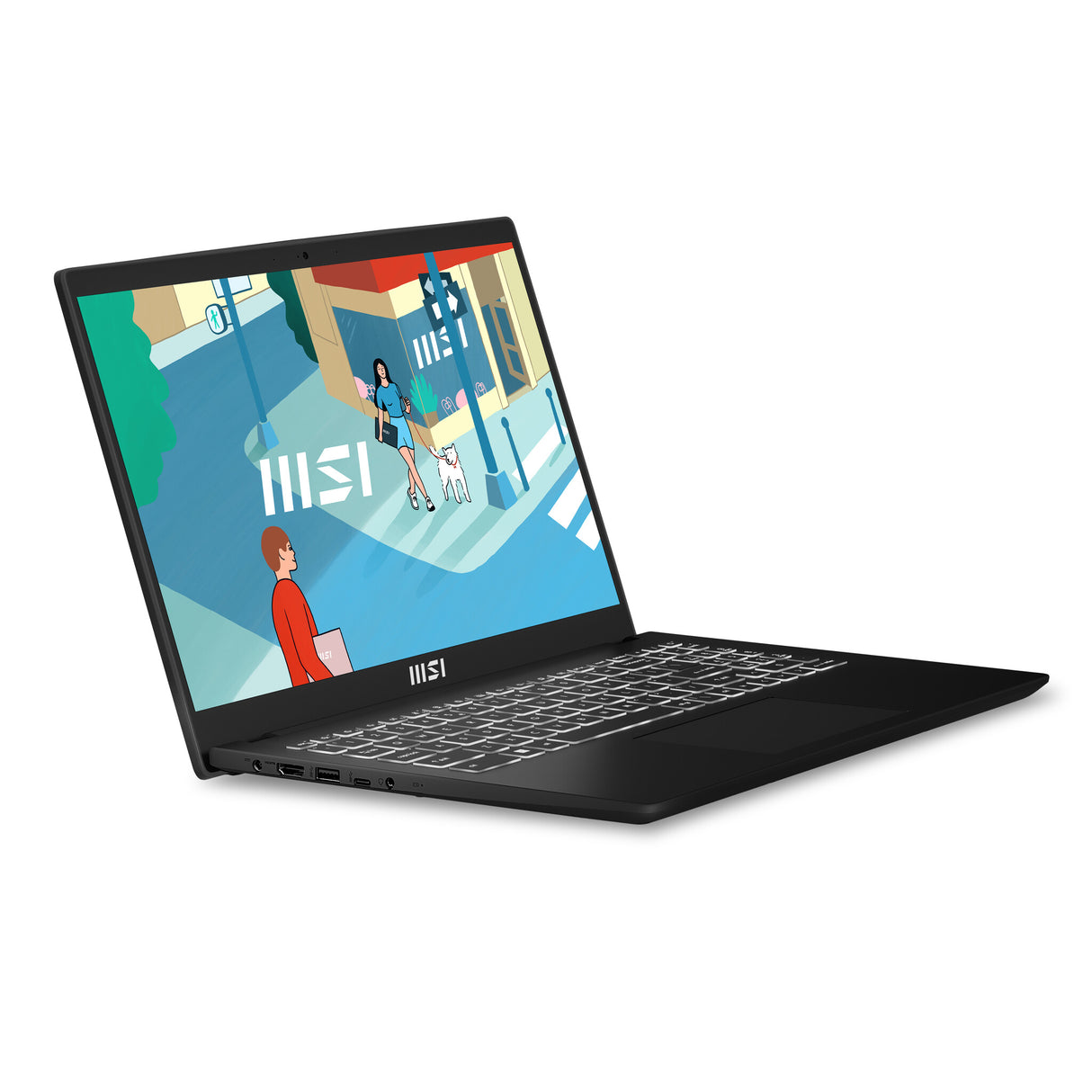MSI Modern 15 H B13M-004UK Intel® Core™ i5 i5-13420H Laptop 39.6 cm (15.6") Full HD 16 GB DDR4-SDRAM 512 GB SSD Wi-Fi 6E (802.11ax) Windows 11 Home Black